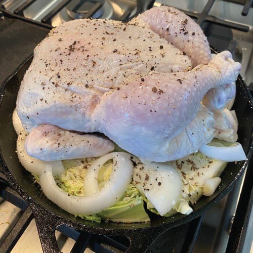 Chicken ready for the oven