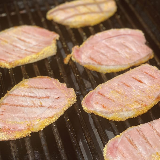 grilled canadian bacon