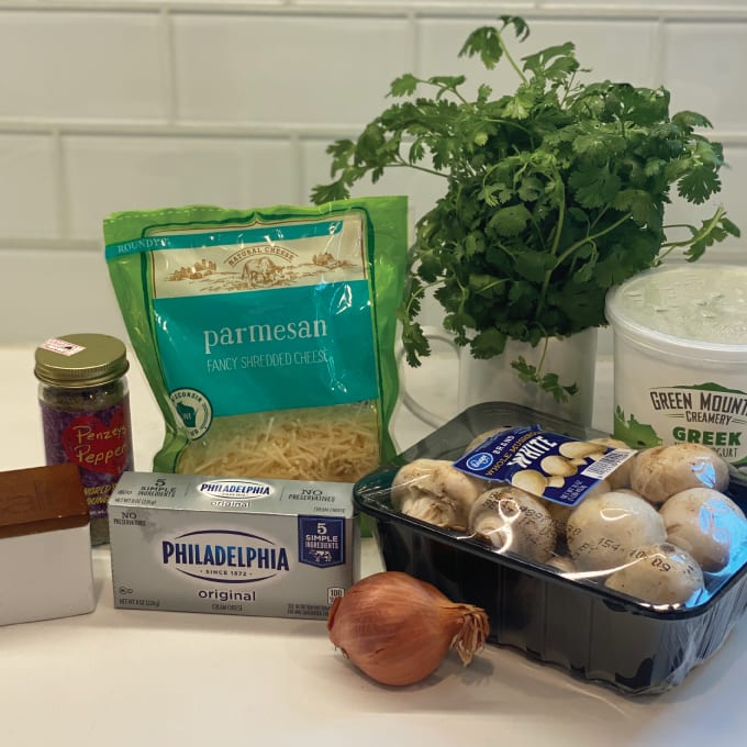 Stuffed Mushroom Ingredients