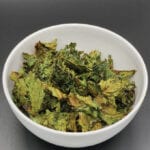 Finished Kale Chips in a bowl