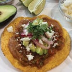 Smokey Bean and Salsa Tostada